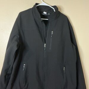 Swiss Tech Men's Dark Jacket with Zippered Pockets